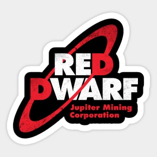 Red Dwarf Jupiter Mining Corporation Sticker